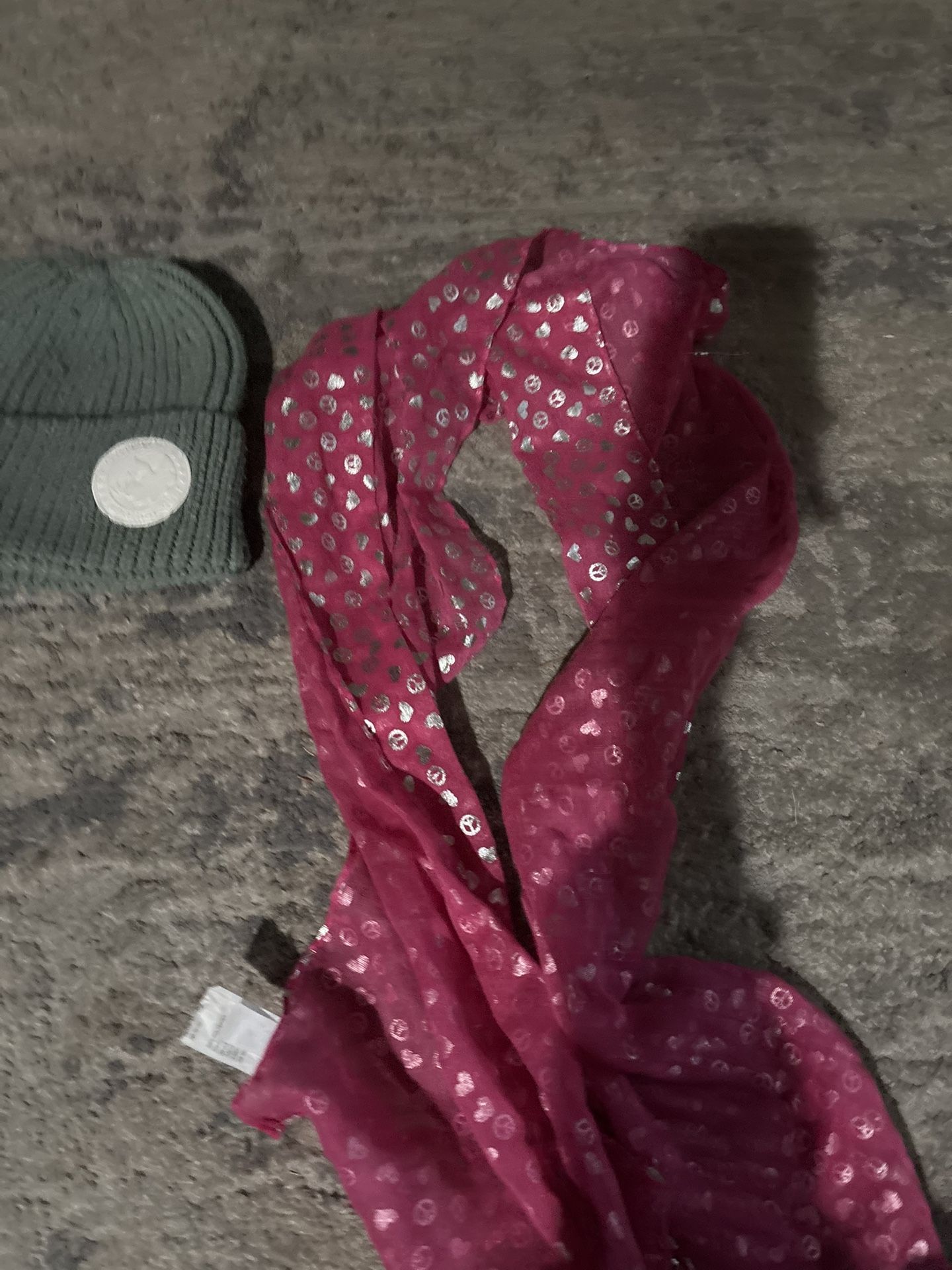 Hat And Pink Scarf