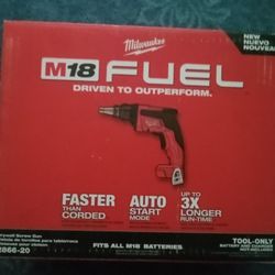 Milwaukee
M18 FUEL 18V Lithium-Ion Brushless Cordless Drywall Screw Gun (Tool-Only)
