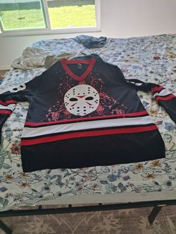 Friday the 13th Jason Voorhees Hockey Jersey Size XL + Costume Mask