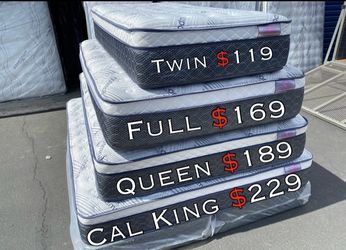 Queen Bamboo Plush Comfort Europillow Top 12inch Matres!