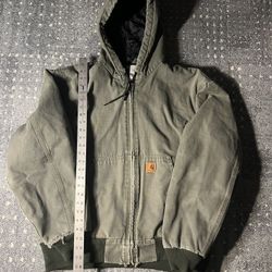 vtg moss green carhartt jacket