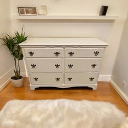 White Dresser 6 Drawers