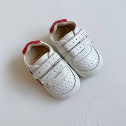 WoollyKids Genuine Leather Toddler Walking Shoes, Non-Slip Soft Sole
