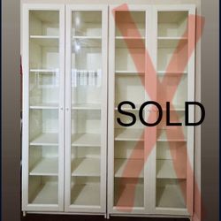 IKEA BILLY / OXBERG Bookcase With Glass Doors.   1 BOOKCASE AVAILABLE.