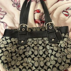 Vintage Black Coach Bag