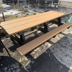 Heavy-Duty Picnic Table w/ Benches