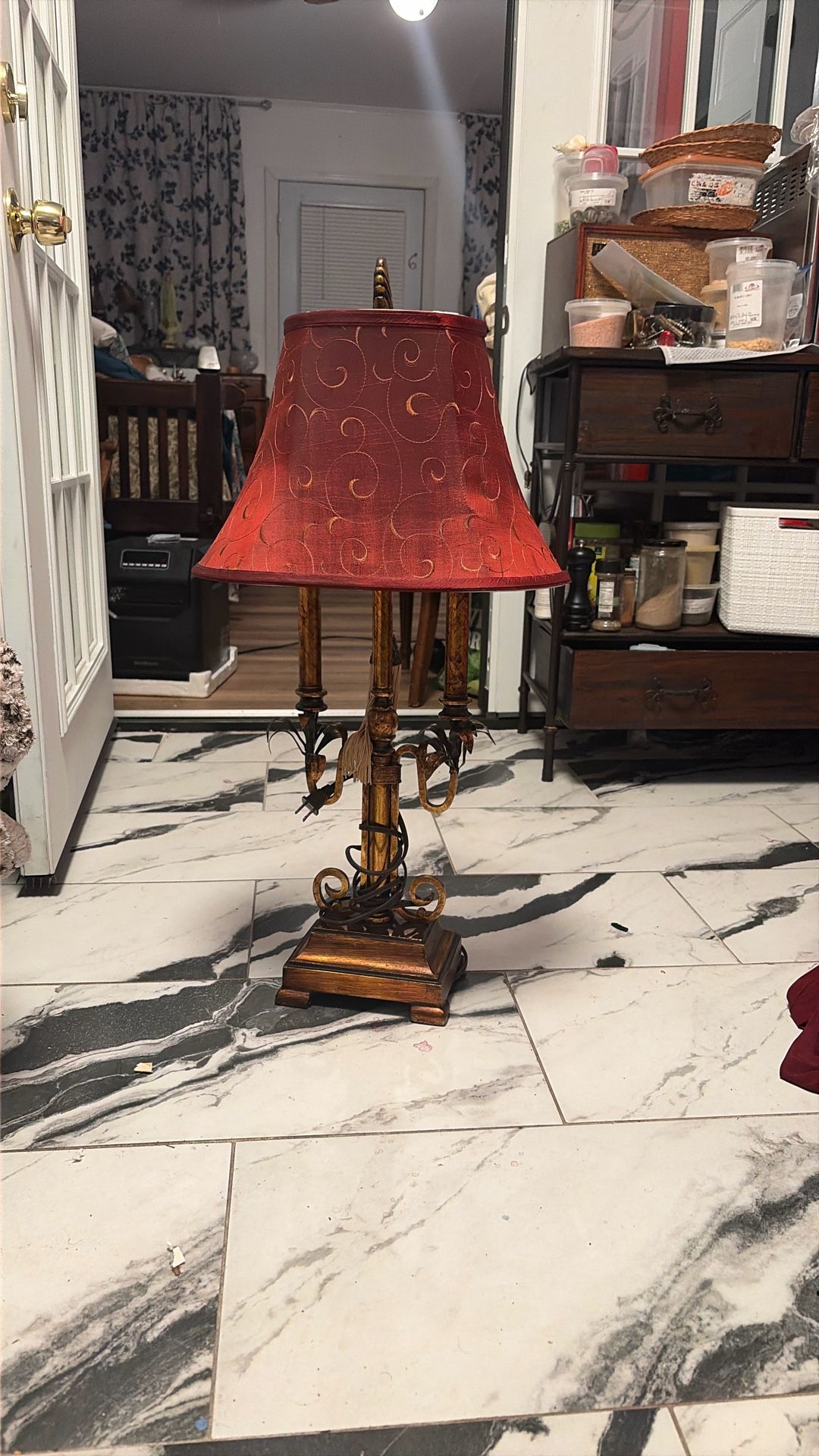 1900s French Lamp