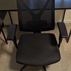 Desk + Chair Combo — CubiCubi 47" Computer Desk + CLATINA Ergonomic Mesh Chair