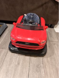 Baby walker red mustang