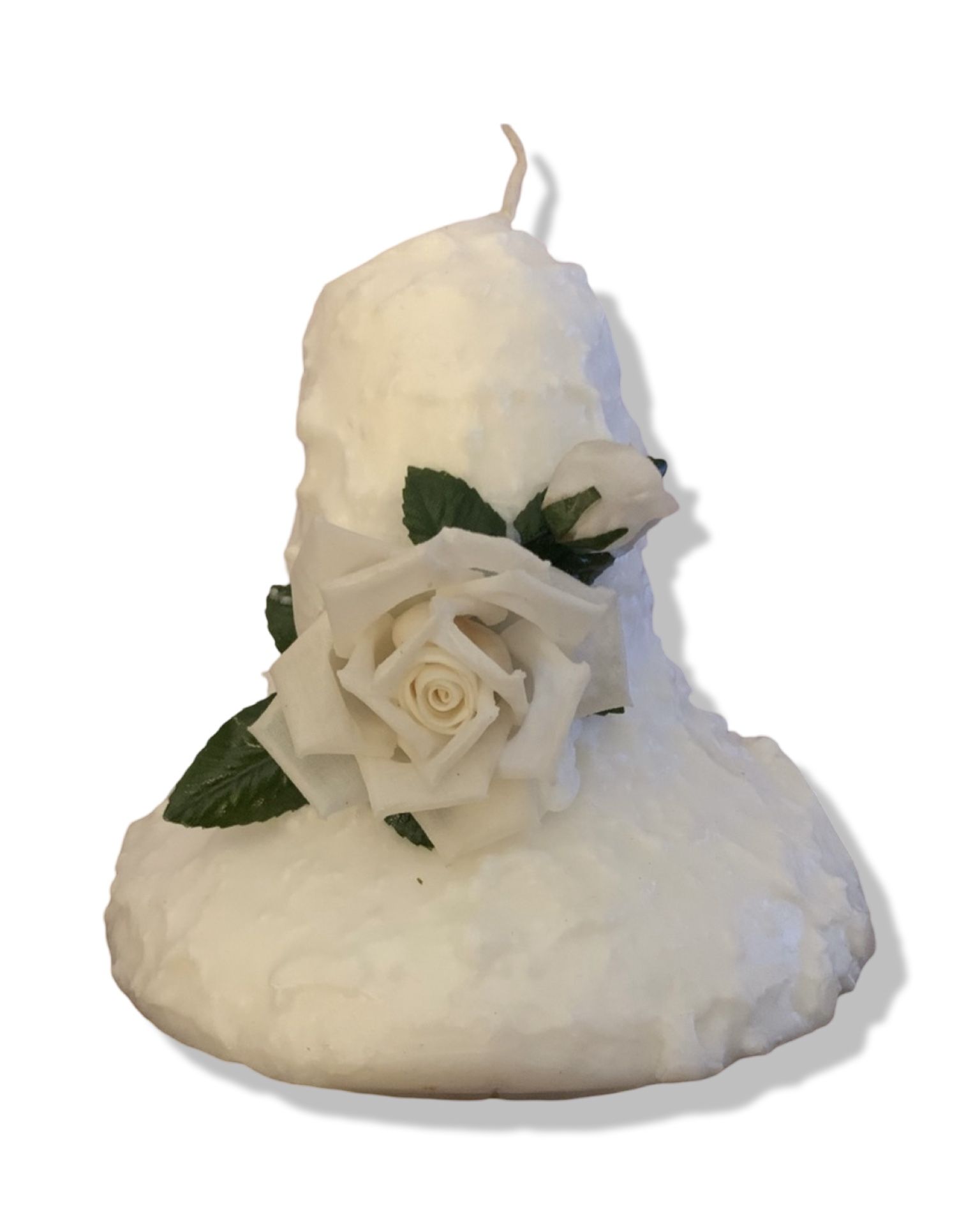 Vintage 1970s Wedding Bell Candle 8”