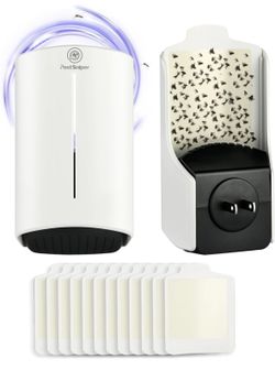 New Flying Insect Trap Indoor, Plug-in Fruit Fly Trap, Insect Catcher for Home, Fly Traps for Mosquitos,Gnats,Moths,Houseflies, Fly Bug Zapper with UV