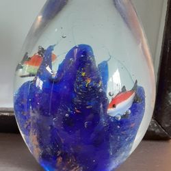 Glass blown Egg Fish