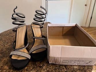 Brand New Rhinestone Wrap Around Heels Size 9