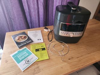 Pampered Chef 6-quart Programmable Electric Multi Cooker, Pressure Cooker, Slow Cooker, Rice Cooker