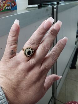 Black And White Diamond Ring 