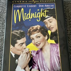 Classic DVD 1939 Claudette Colbert & Don Ameche ‘In Midnight’ A Romantic Comedy