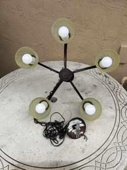 5 scones vase electric hanging lamp