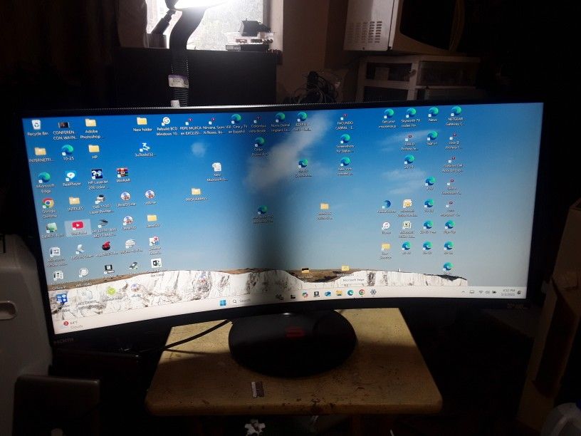 Sceptre Curved Monitor 34" Inch UltraWide 21:9 Creative LED Monitor 2560X1080 Frameless HDMI 100Hz 2020 (C345W)