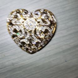 Gold Heart Pendant 