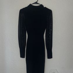 Sexy Cocktail Dress. Mesh Sleeves. Size small 