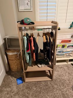Freestanding Open Wardrobe Clothing Rack