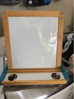 Multi use board. Chalk/dry erase/ paper