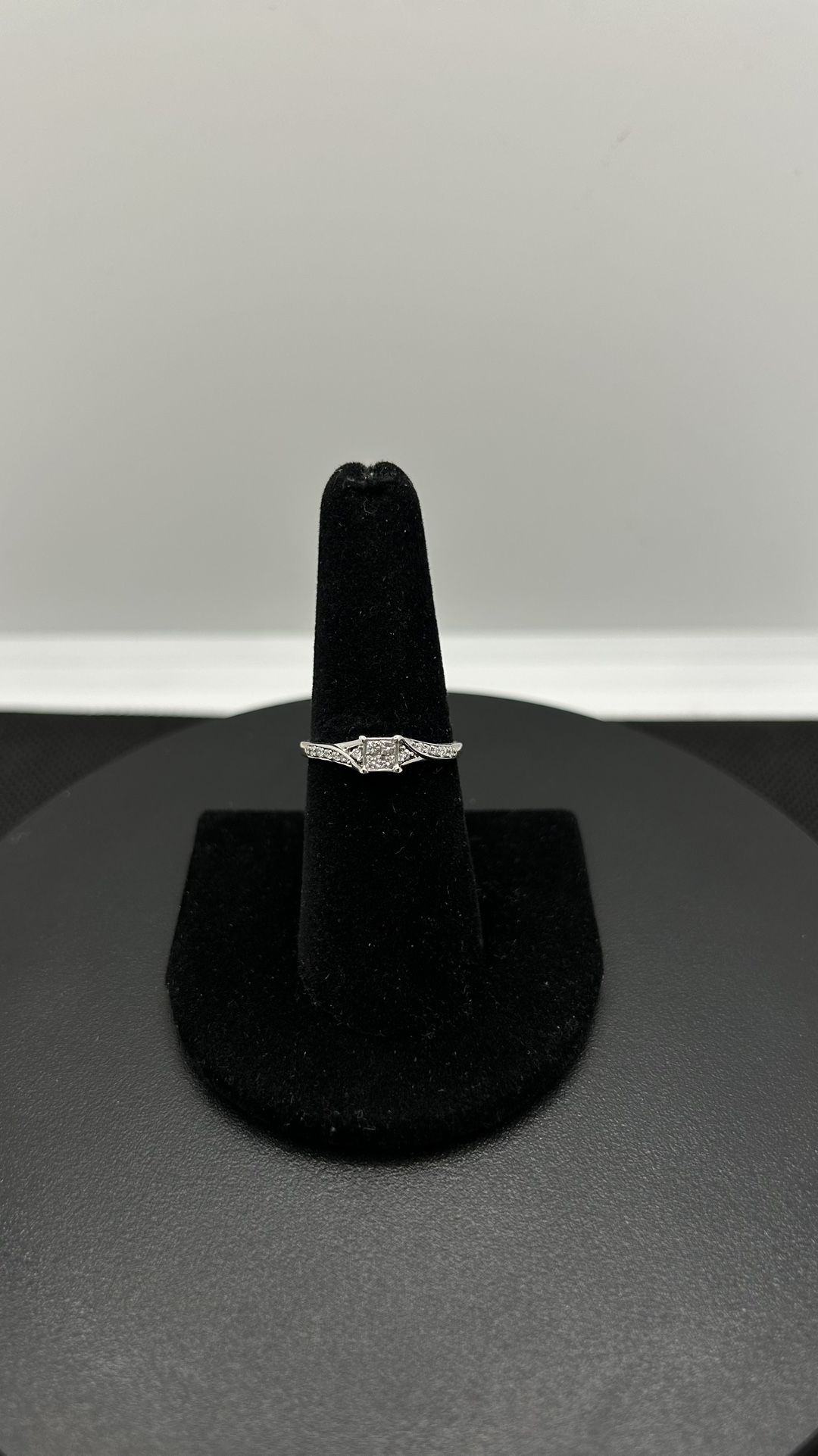 10KW .25CTW Quad Engagement Ring