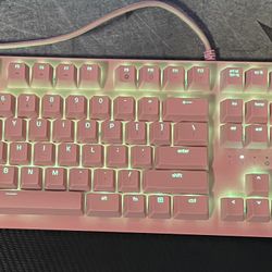 Pink Razer Keyboard