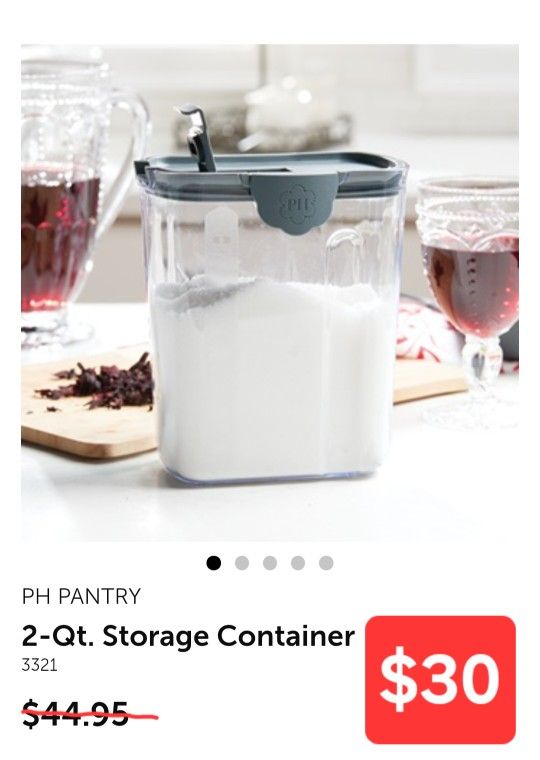NEW!! PH PANTRY
2-Qt. Storage Container 3321