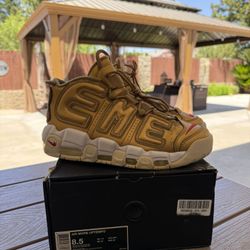 Nike Air More Uptempo Supreme Suptempo Gold