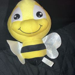 Small Bumblebee Plush with Sparkling, Flimsy Wings