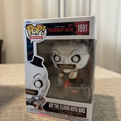 TERRIFIER Art the Clown with Bike Funko POP