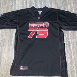 Black NFL NBA MLB vintage starter black ESPN football jersey (Size- Large) BRAND NEW AUTHENTIC- $40