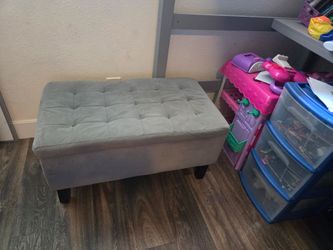 $40 Gray Ottoman
