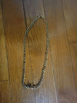 Gold-Tone Figaro Chain Necklace