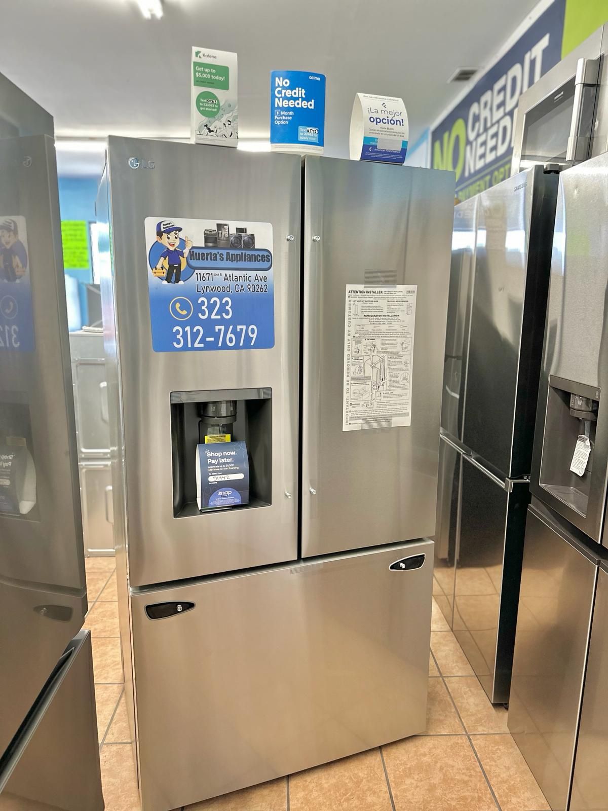 LG Refrigerator 26 Cu Ft Stainless Steel