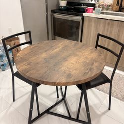 Dining Set for Two – Table + 2 Chairs