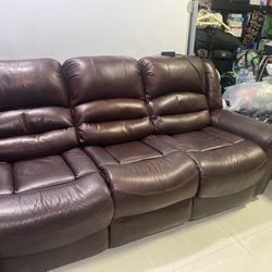 Leather Sofa Set And Chair