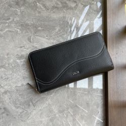 Dior Black Long Wallet New 