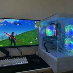 White Gaming Pc Computer Desktop RTX