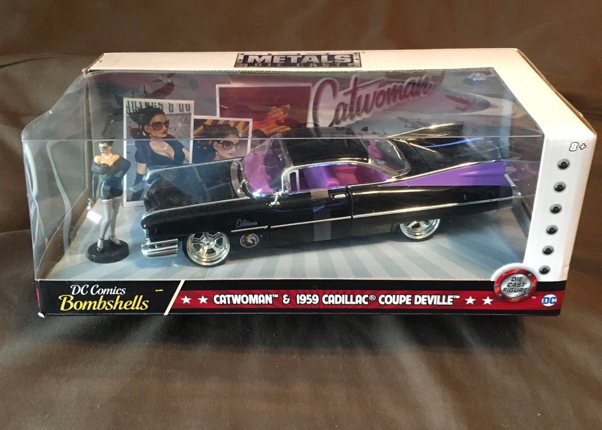 Jada Diecast DC Catwoman And Cadillac
