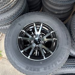 New 205-75-14inch Trailer Tires With 5-lug Black Mags.  Holiday Special 