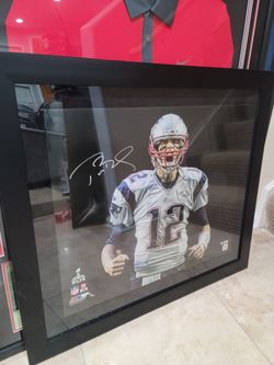 SB Champ Tom Brady *scream* Framed Photo