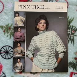 VTG Finn Time By Elia No 28 VTG Knitting Sweater Patterns  Trad Wife 