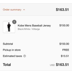 Nike Kobe Bryant Baseball Jersey XXL L M