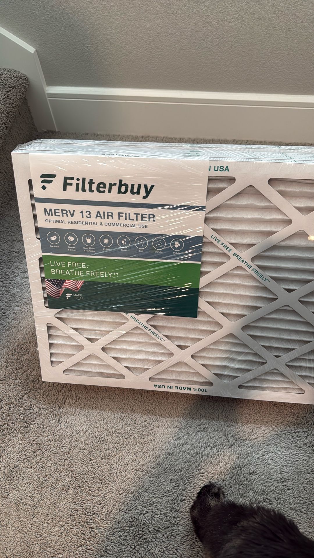 Filterbuy 16x20x1 MERV13 Indoor Air Filters (6-pack)