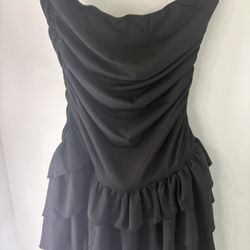 Black Ruffled Dress