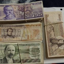 Old Mexican Bills.. Billetes Mexicanos Antiguos 