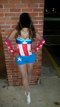 Captain America womans costume.