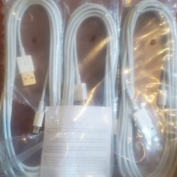 3 Apple USB-C Cords